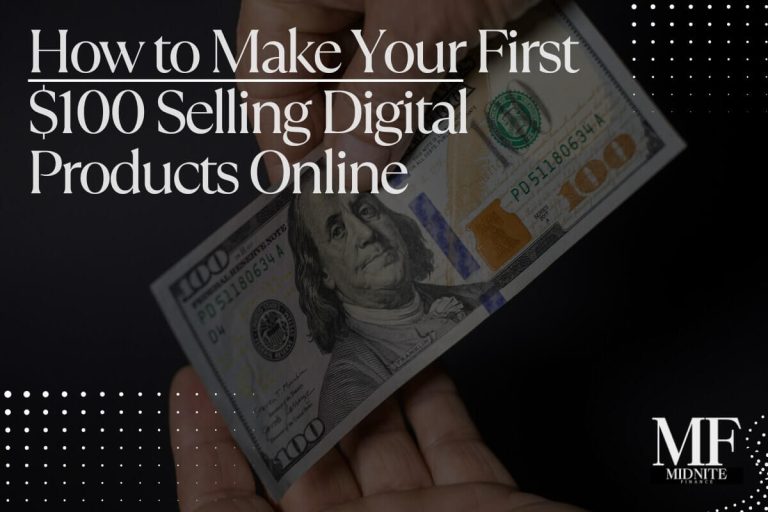 $100 Selling Digital Products Online